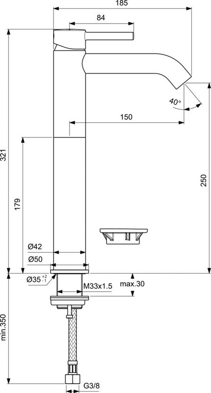 Смеситель для раковины Ideal Standard Ceraline