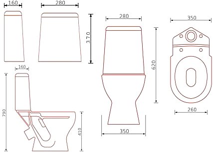 Унитаз-компакт напольный SMARTsant Тренд VT1202W