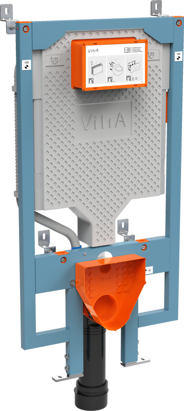 Инсталляция для унитаза VitrA Vpro 765-5800-01 крепление к полу и стене