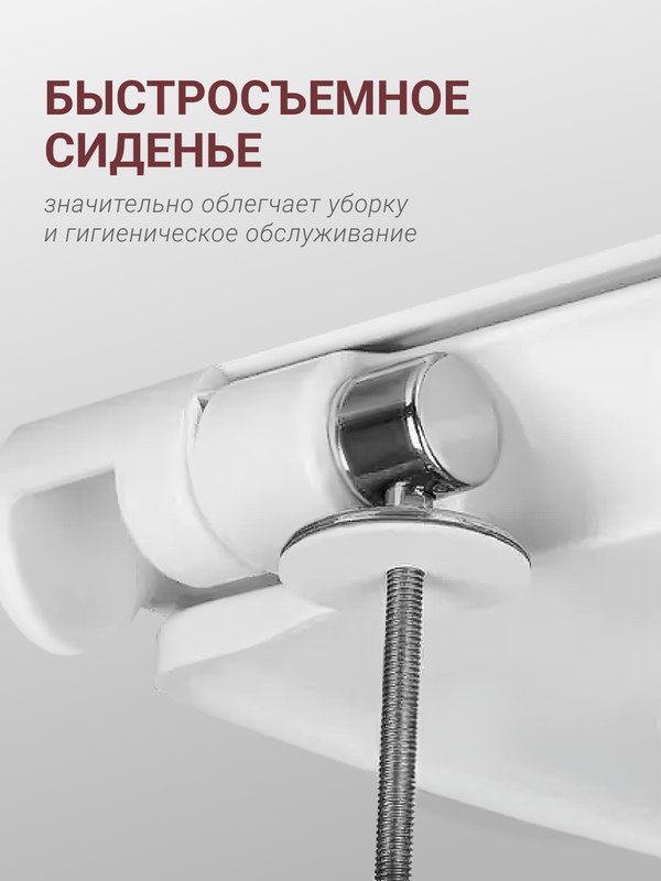 Унитаз-компакт напольный Santek Цезарь 1WH302415, с микролифтом, белый