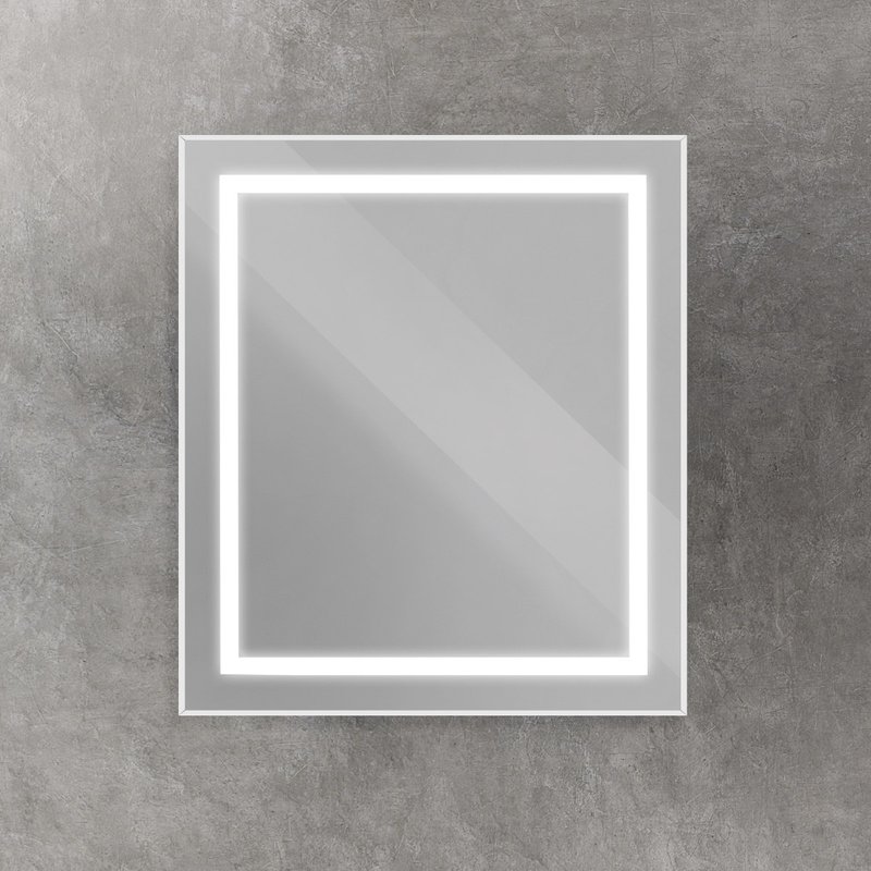 Зеркало BelBagno Kraft 70x80, с подсветкой, сатин