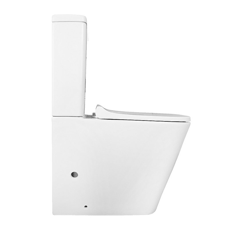 Унитаз-компакт напольный AZARIO Quadro AZ-2175-1 с микролифтом, безободковый