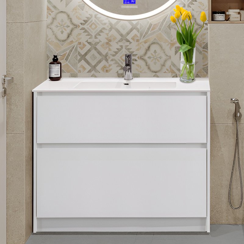 Тумба под раковину без столешницы BelBagno Kraft 100 напольная, bianco opaco