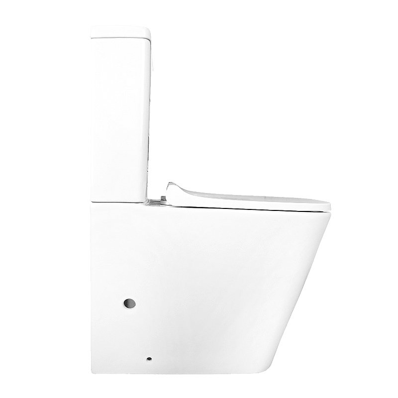 Унитаз-компакт напольный AZARIO Quadro AZ-2175 UQ1, глянцевый белый