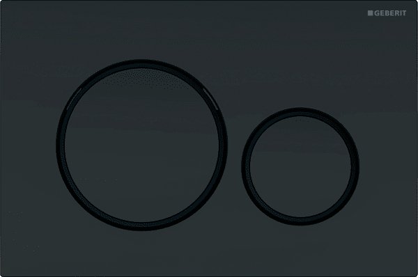 Кнопка смыва для унитаза Geberit Sigma 20 115.882.16.1 пластик, цвет черный матовый лак