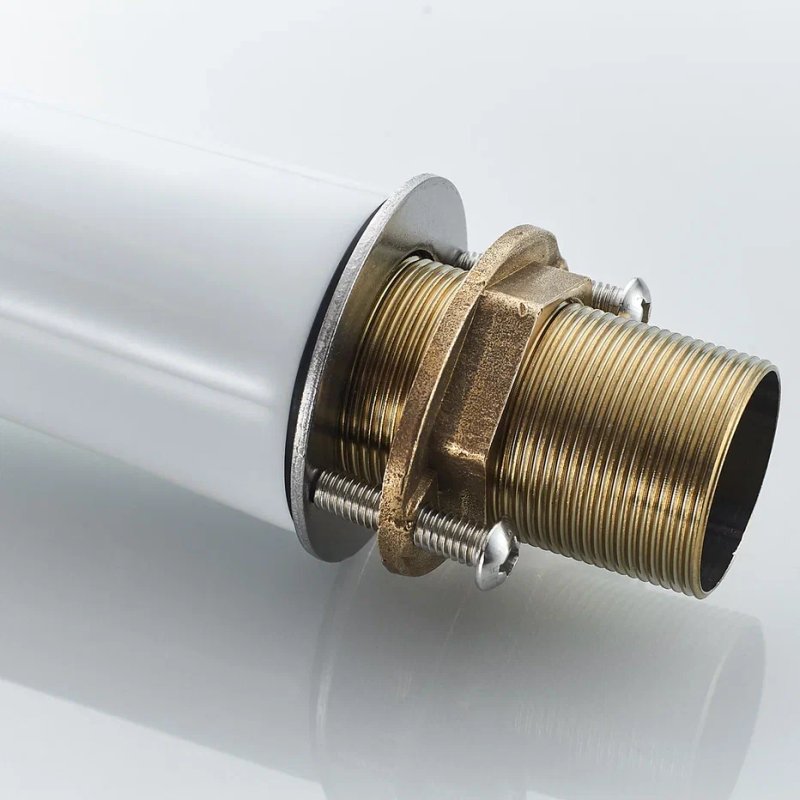 Смеситель для раковины Shevanik S9801F, белый, хром