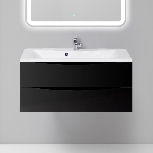 Тумба под раковину без столешницы BelBagno Marino 100 nero lucido