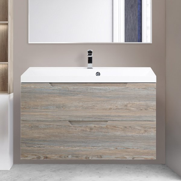 Тумба под раковину без столешницы BelBagno Vittoria 100 подвесная, pino