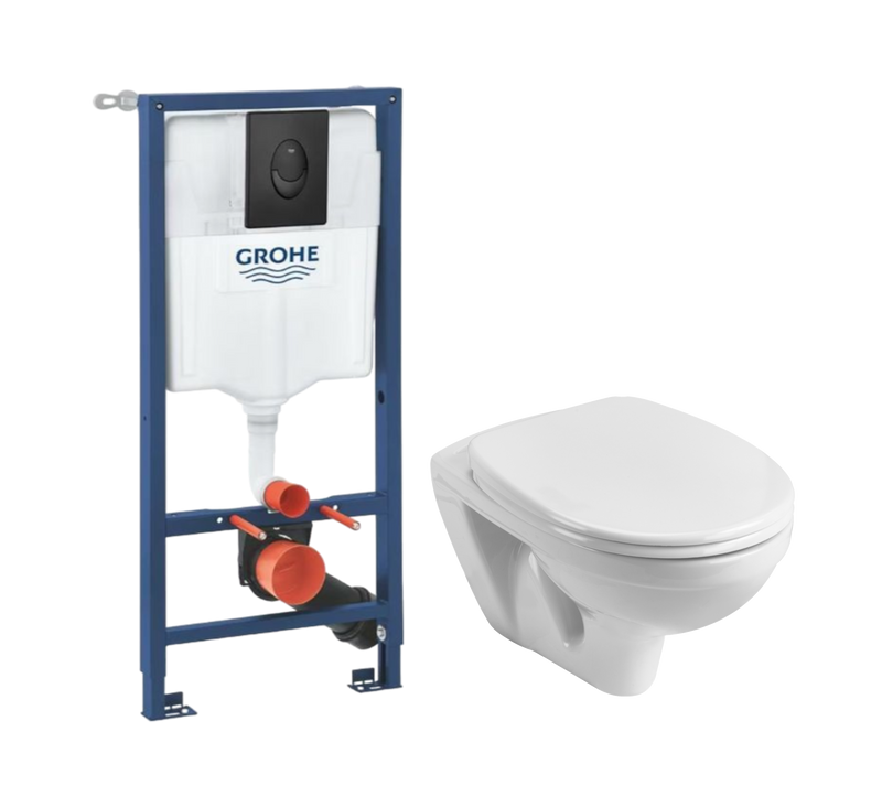 Комплект 2 в 1 Унитаз подвесной Santek Бореаль 1WH301977 + Инсталляция с кнопкой Grohe Rapid SL 1000044