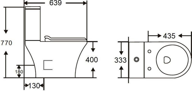 Унитаз-компакт напольный Orange C01 C01-000W