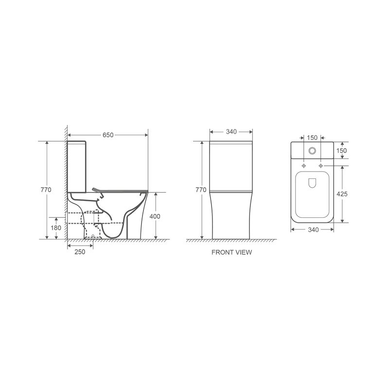 Унитаз-компакт напольный Alcora Grace 10391437