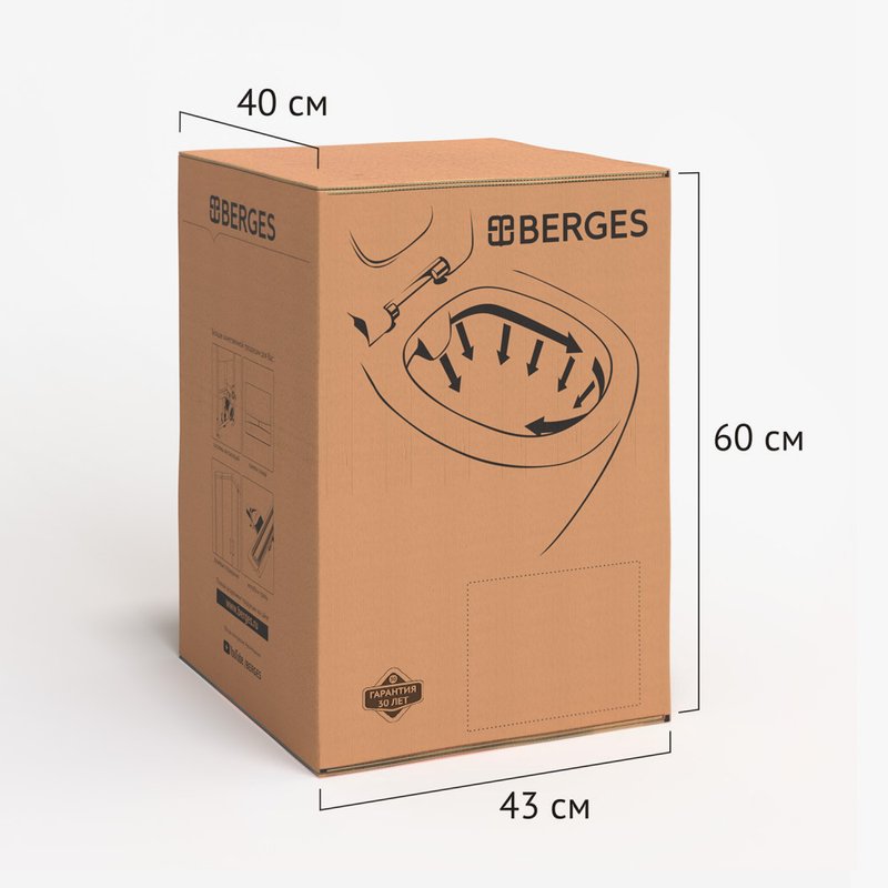 Унитаз подвесной Berges Floe