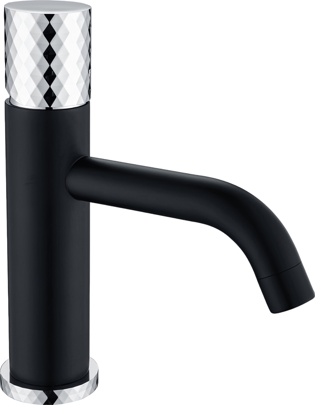 Смеситель для раковины Boheme Stick 121-BCR, black diamond chrome