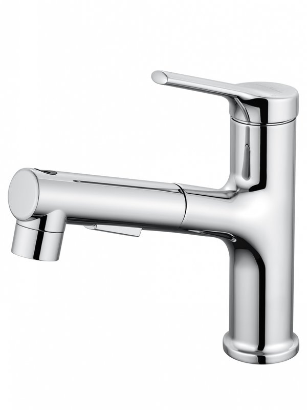 Смеситель для раковины Wonzon & Woghand WW-A40862-CR, с выдвижным изливом, хром