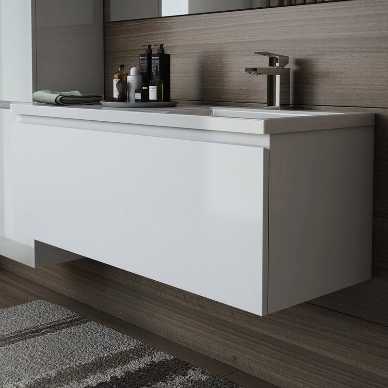 Тумба под раковину без столешницы Эстет Dallas Luxe 120 подвесная, 1 ящик, R