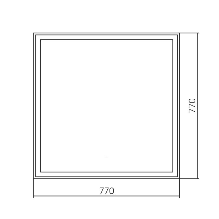 Зеркало AQUAme 77x77