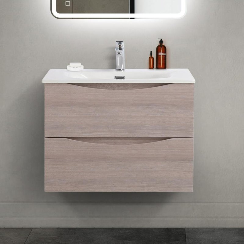 Тумба под раковину без столешницы BelBagno Marino-cer-mini 70 подвесная, rovere grigio