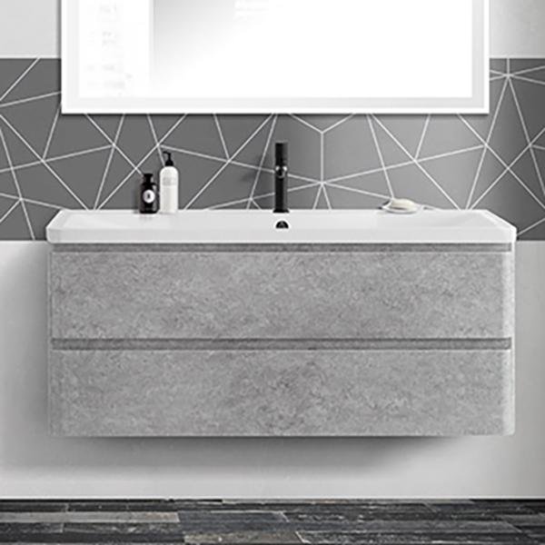 Тумба под раковину без столешницы BelBagno Albano 120 подвесная, cemento verona grigio