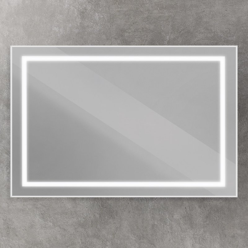 Зеркало BelBagno Kraft 120x80, с подсветкой, сатин