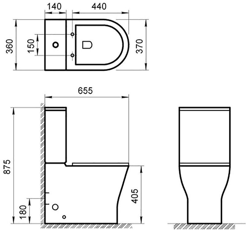 Унитаз-компакт напольный BelBagno Acqua BB340CPR