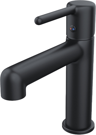 Смеситель для раковины IDDIS Aiger AIGBL00i01, черный матовый