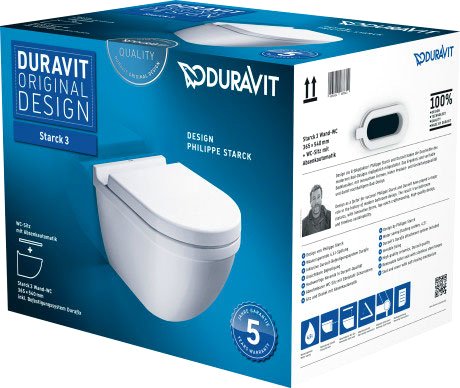 Унитаз подвесной Duravit Starck 3 42250900A1