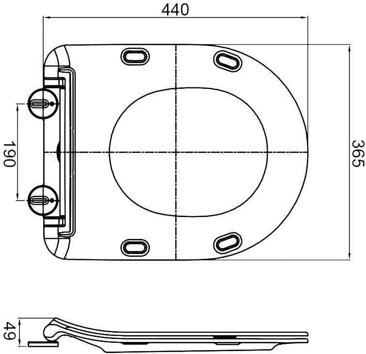 Крышка-сиденье Cezares Stylus CZR-2316-SC, с микролифтом