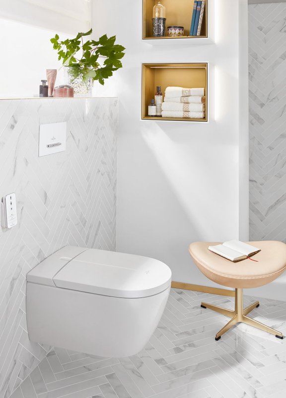 Умный унитаз подвесной Villeroy & Boch Viclean V0E100R1