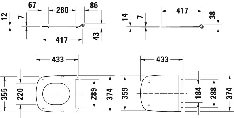 Крышка-сиденье Duravit DuraStyle 0063790000 с микролифтом