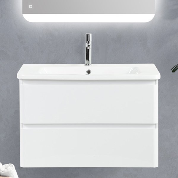 Тумба под раковину без столешницы BelBagno Albano-Cer 80 подвесная, bianco lucido