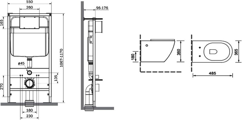 Комплект 4 в 1 SantiLine SL-5005T-MB+SL-03