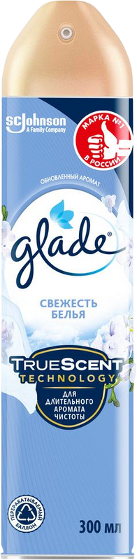 Освежитель воздуха Glade, аэрозоль, свежесть белья