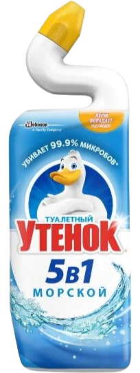 Универсальное моющее средство Туалетный утенок активный, морской, 5 в 1, 0,5 л