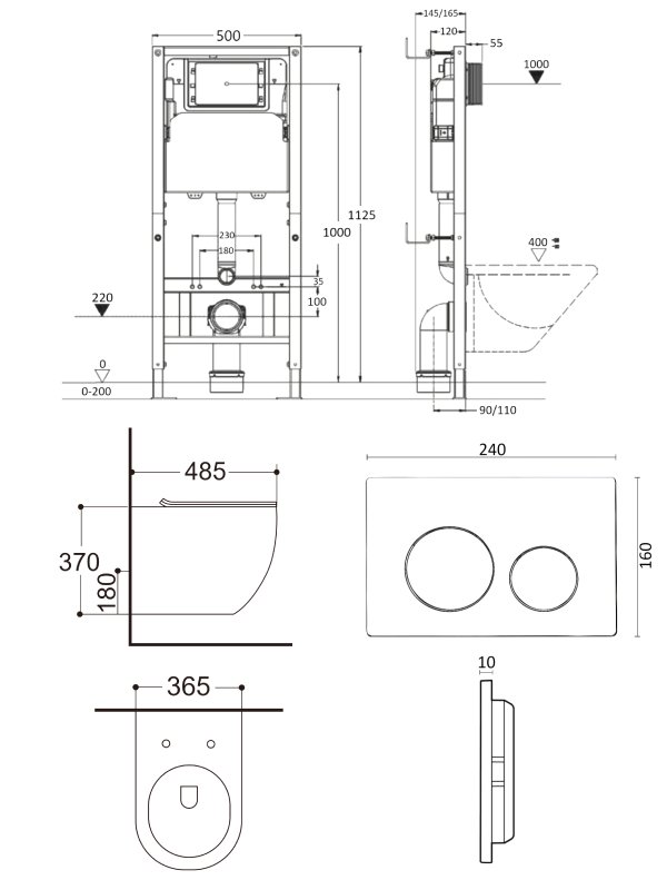 Комплект 5 в 1 Agger ATI09150+APB144