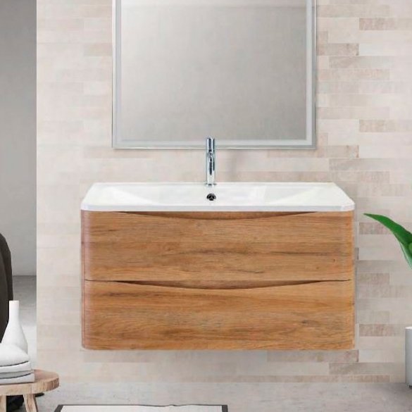 Тумба под раковину без столешницы BelBagno Acqua 100 подвесная, rovere rustico