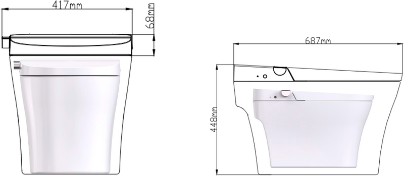 Умный унитаз напольный Panasonic CH 2720