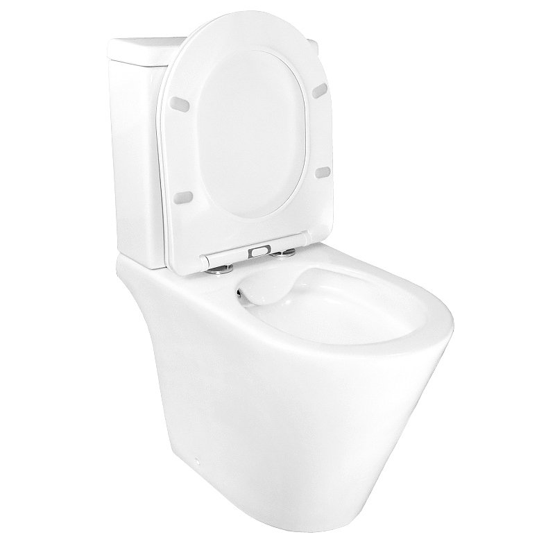 Унитаз-компакт напольный AZARIO Flin AZ-1363C, глянцевый белый