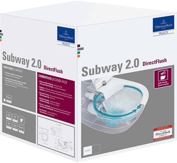 Унитаз подвесной Villeroy & Boch Subway 2.0 5614R201
