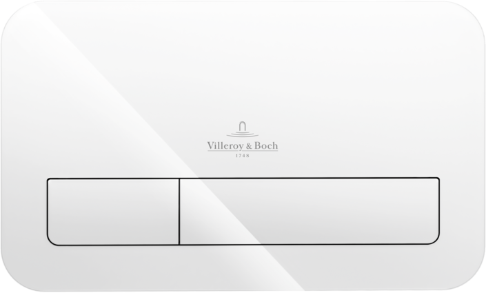 Кнопка смыва для унитаза Villeroy & Boch Viconnect 922400RE пластик, стекло, цвет глянцевый белый