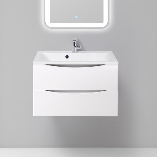 Тумба под раковину без столешницы BelBagno Marino 75 bianco lucido