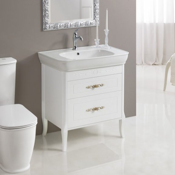 Тумба под раковину без столешницы BelBagno Prado PIA2 80 bianco lucido