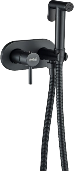 Гигиенический душ Haiba HB515-7 HB5515-7, со смесителем, черный