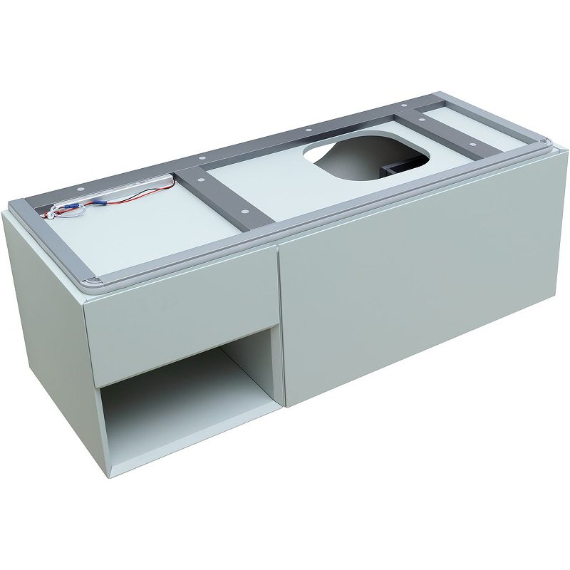 Тумба под раковину без столешницы Allen Brau Infinity 120 1+1 R, подвесная, папирус матовый