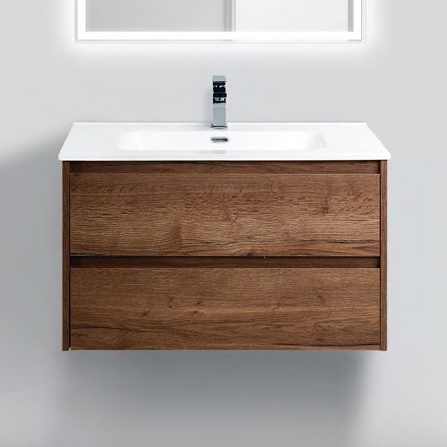 Тумба под раковину без столешницы BelBagno Kraft 80 rovere tabacco