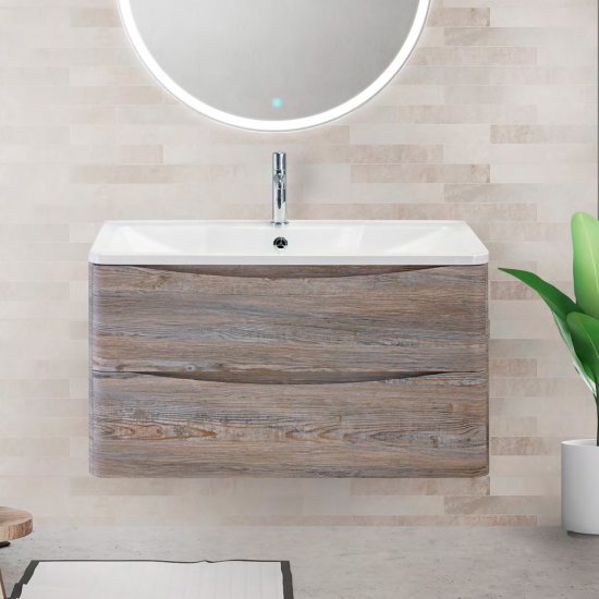Тумба под раковину без столешницы BelBagno Acqua 80 подвесная, pino scania