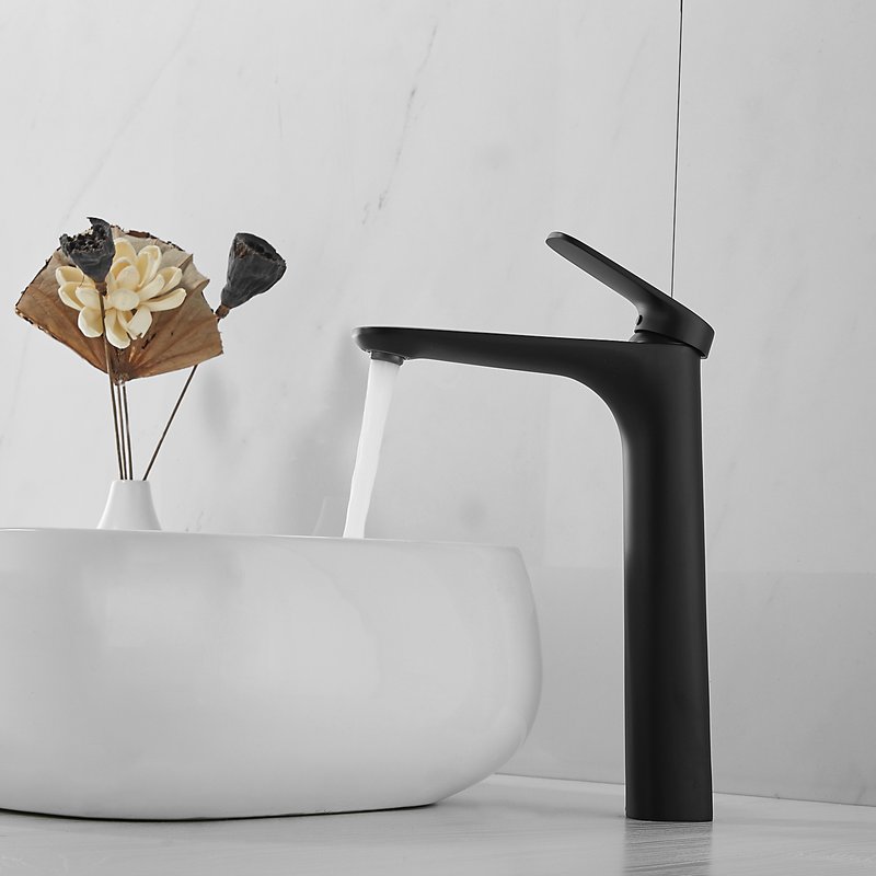 Смеситель для раковины Shevanik S85 S8511H, черный