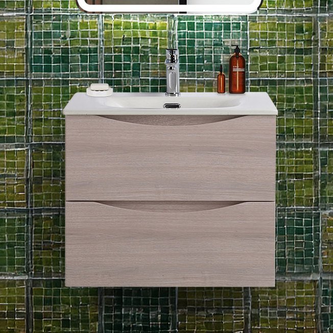 Тумба под раковину без столешницы BelBagno Marino-cer-n 60 подвесная, rovere grigio
