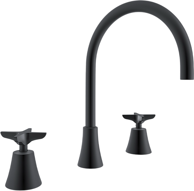 Смеситель для раковины Ramonsoler Adagio 914202NM, матовый чёрный