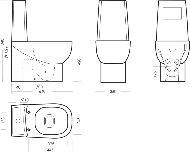 Унитаз-компакт напольный Sanita luxe Infinity MON Comfort