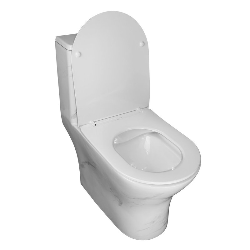Унитаз-моноблок Azario Terni 350х670х760 безободковый (AZ-8618M)